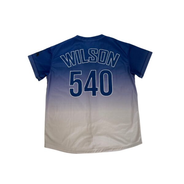 Blue/White Gradient Baseball Jersey - Image 2