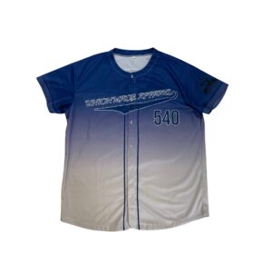 Blue/White Gradient Baseball Jersey