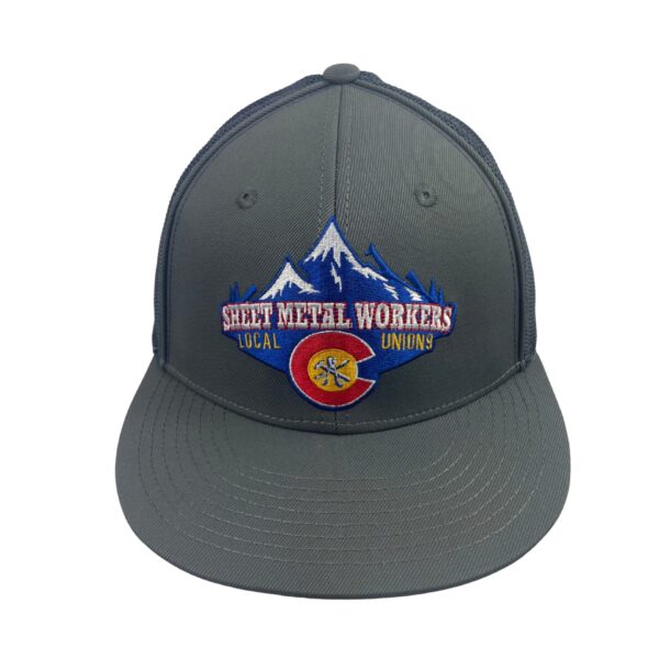 Metal Sheet Workers Embroidered Mesh Cap