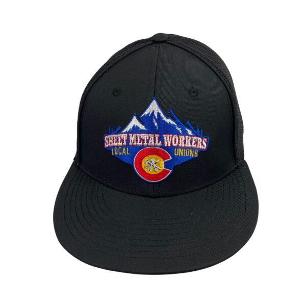 Metal Sheet Workers Embroidered Mesh Cap - Image 5