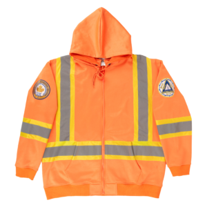 Hi-Vis Zipped Hoodie